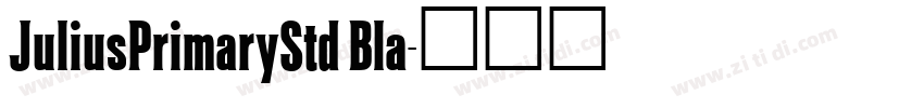 JuliusPrimaryStd Bla字体转换